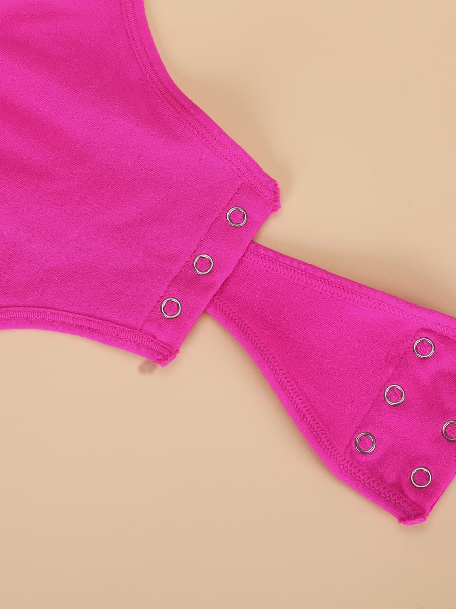 Seamless Short-Sleeve Thong Bodysuit