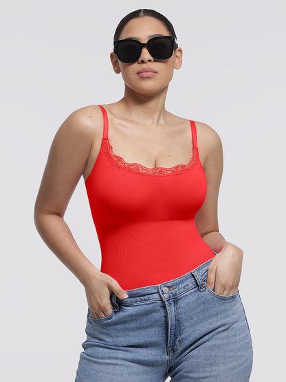 Lace Cami Sculpt Thong Bodysuit
