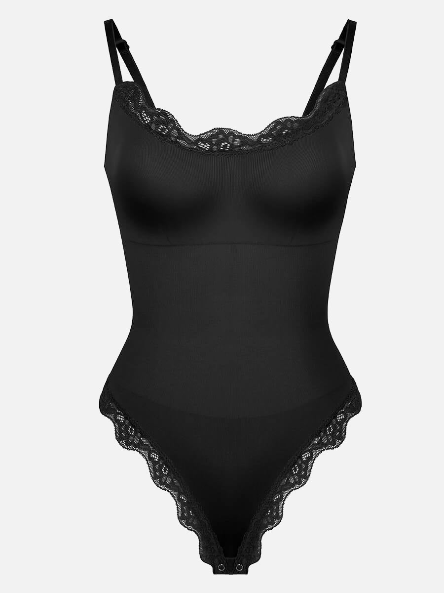 Lace Cami Sculpt Thong Bodysuit