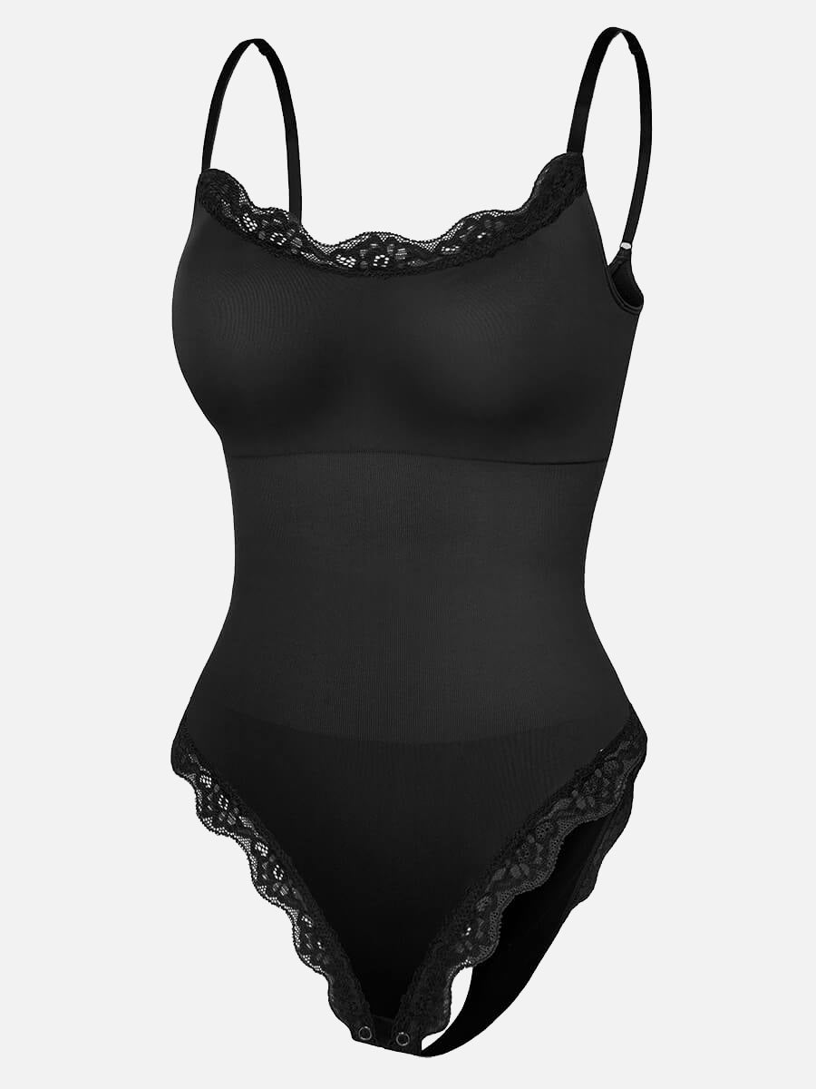 Lace Cami Sculpt Thong Bodysuit