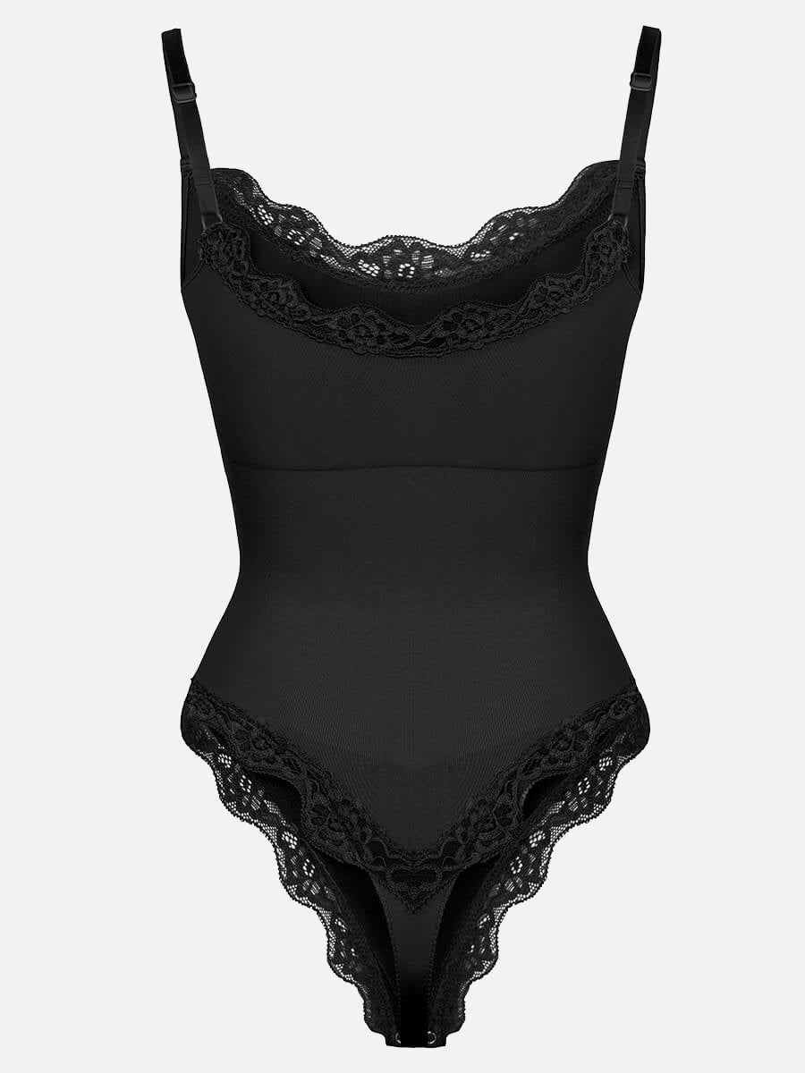 Lace Cami Sculpt Thong Bodysuit