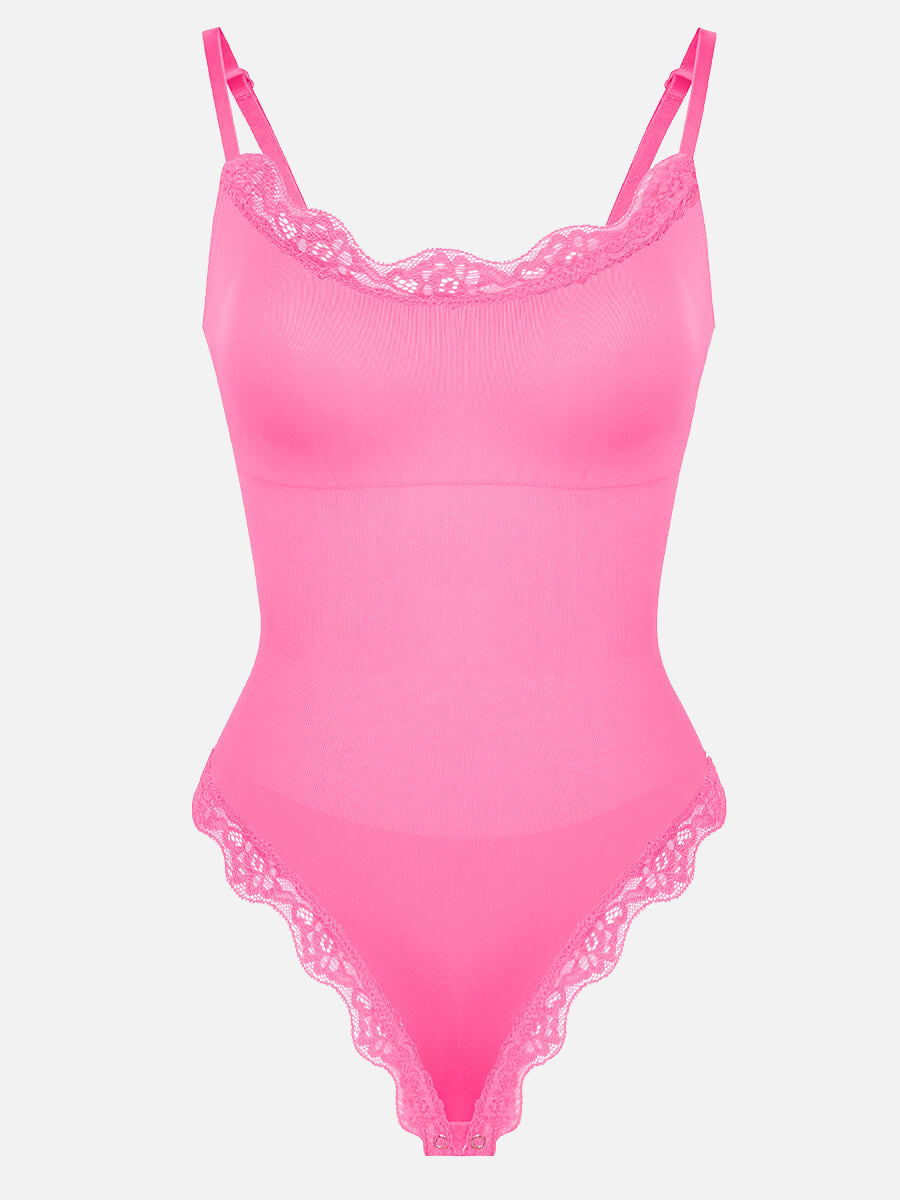 Lace Cami Sculpt Thong Bodysuit