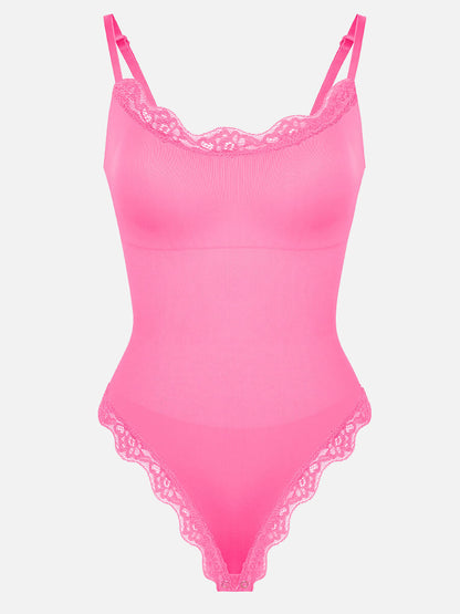 Lace Cami Sculpt Thong Bodysuit