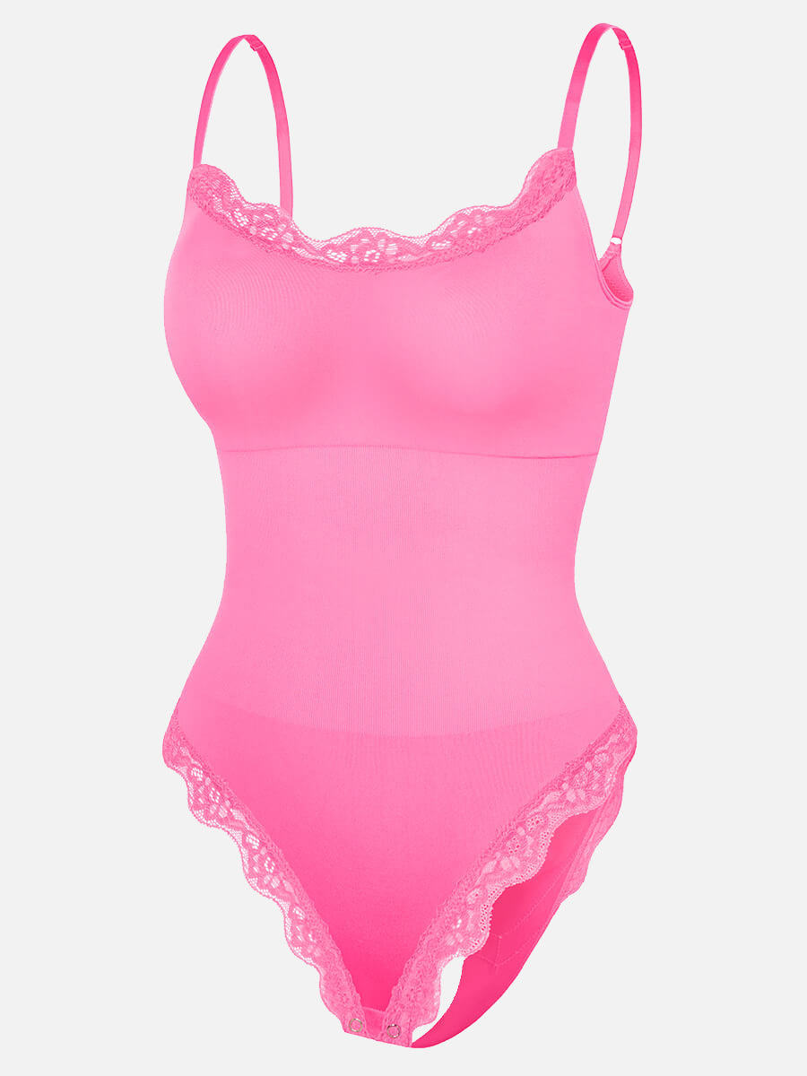 Lace Cami Sculpt Thong Bodysuit