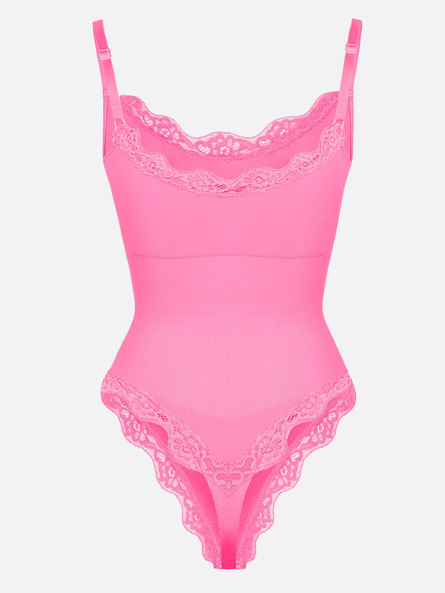 Lace Cami Sculpt Thong Bodysuit