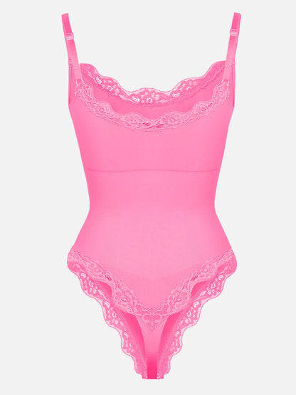 Lace Cami Sculpt Thong Bodysuit