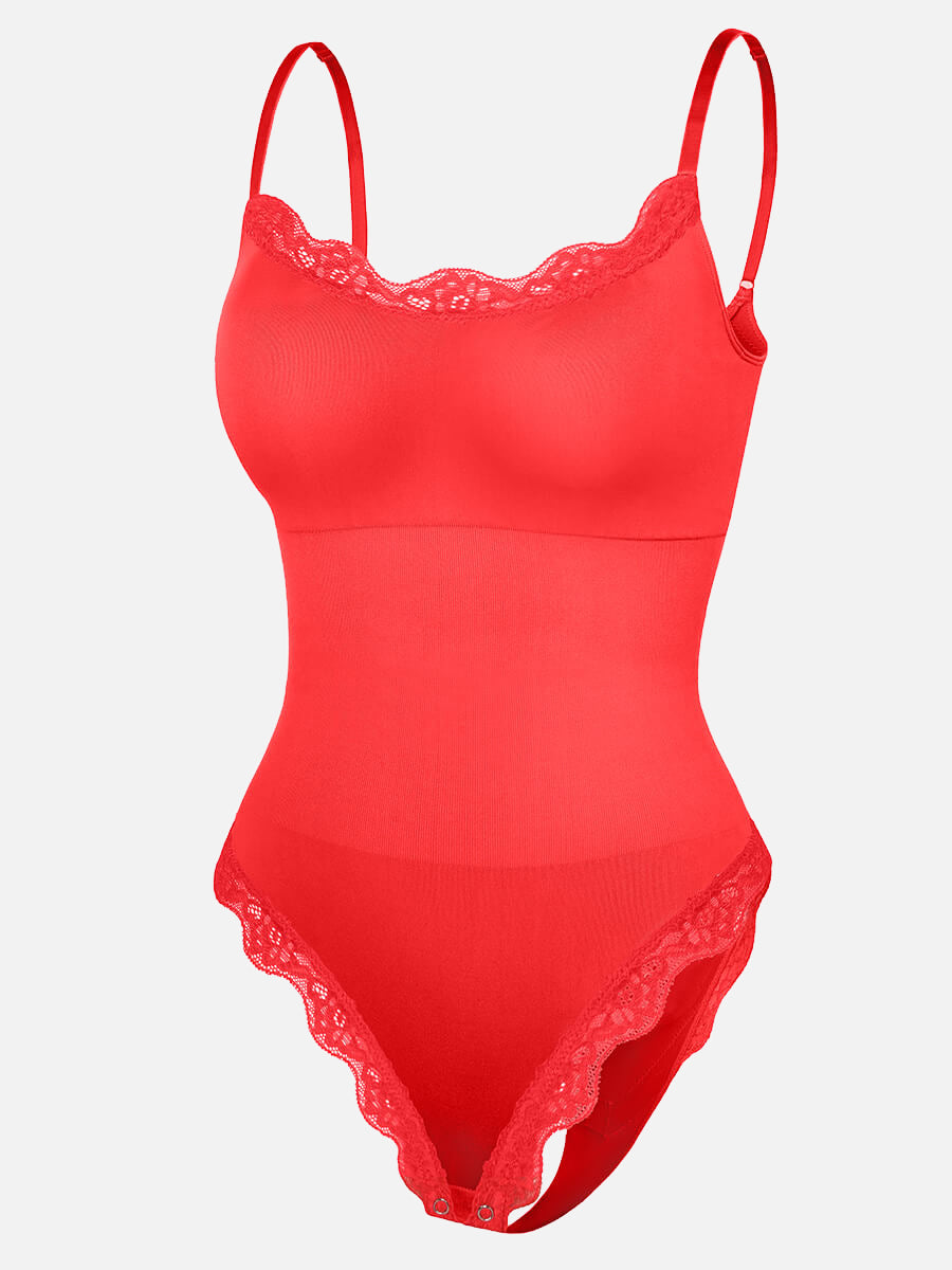 Lace Cami Sculpt Thong Bodysuit