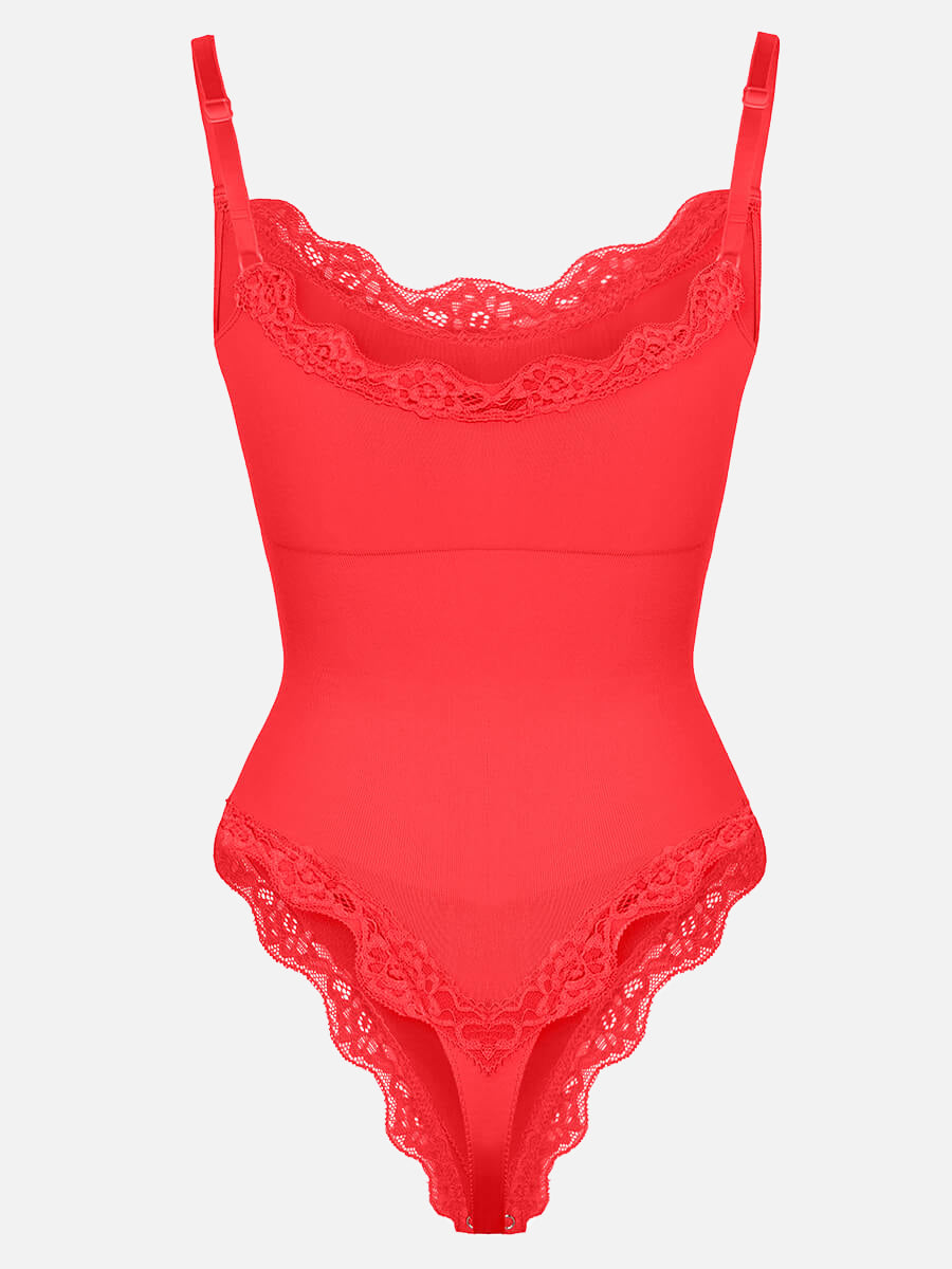Lace Cami Sculpt Thong Bodysuit