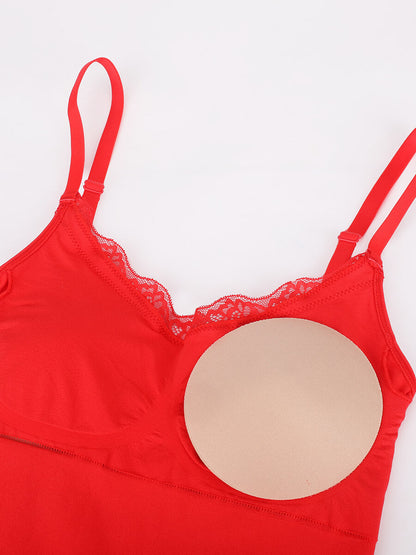 Lace Cami Sculpt Thong Bodysuit