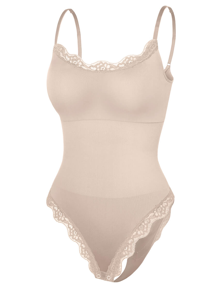 Lace Cami Sculpt Thong Bodysuit