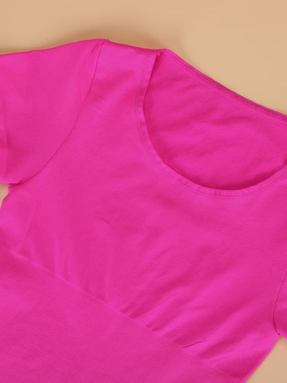 Seamless Short-Sleeve Thong Bodysuit