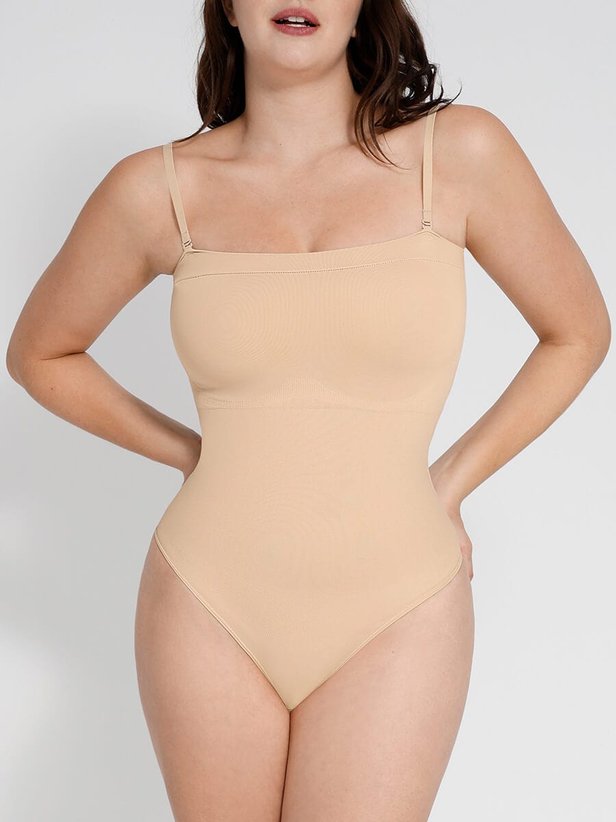 Sculpt Thong Bodysuit Removable Straps