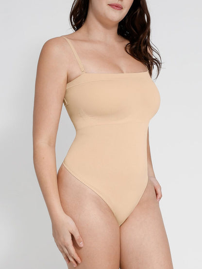 Sculpt Thong Bodysuit Removable Straps