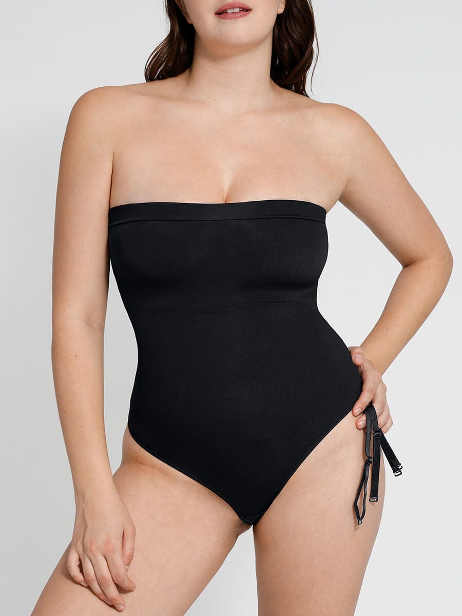 Sculpt Thong Bodysuit Removable Straps