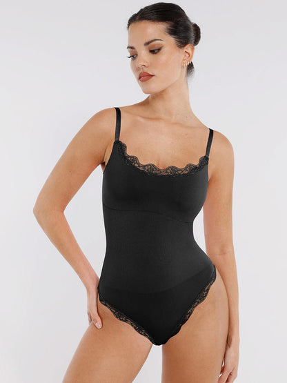 Lace Cami Sculpt Thong Bodysuit