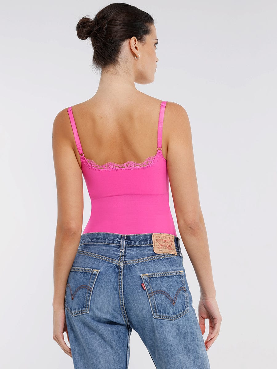 Lace Cami Sculpt Thong Bodysuit
