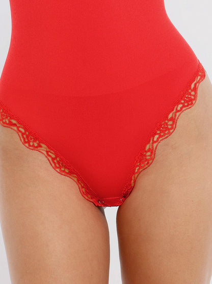 Lace Cami Sculpt Thong Bodysuit