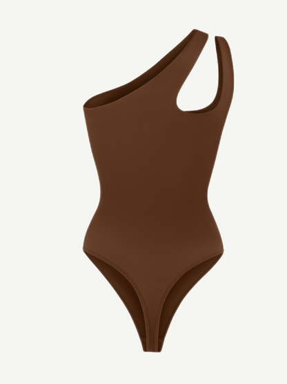 Asymmetrical Double Strap Bodysuit