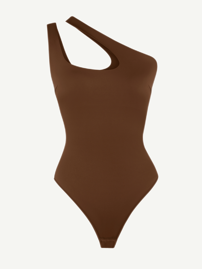 Asymmetrical Double Strap Bodysuit