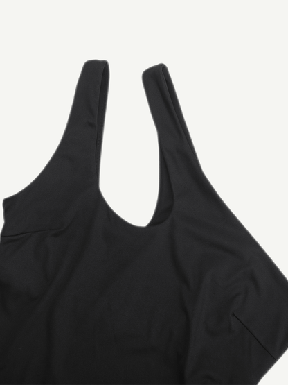 Asymmetrical Double Strap Bodysuit