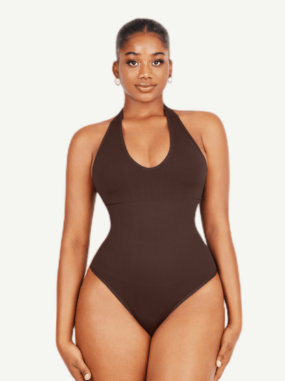 Halter Neck Sculpt Bodysuit