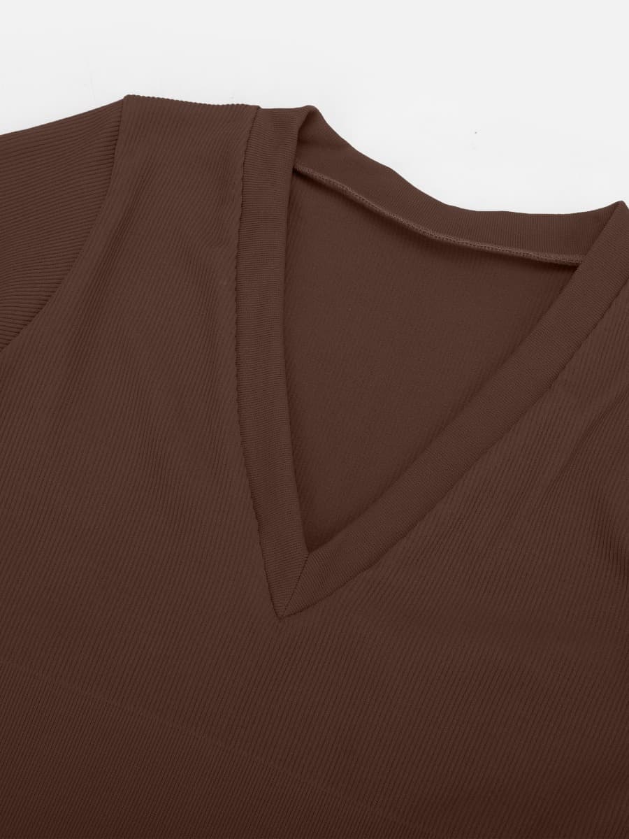 Long Sleeve V-Neck Sculpt Bodysuit