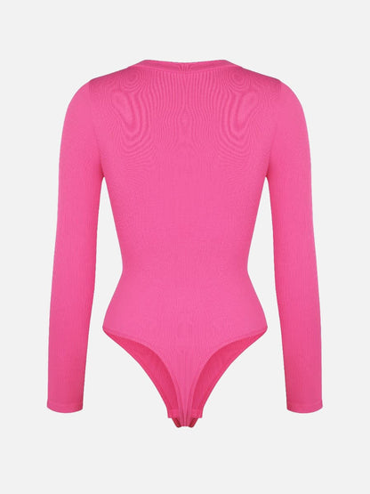 Long Sleeve V-Neck Sculpt Bodysuit
