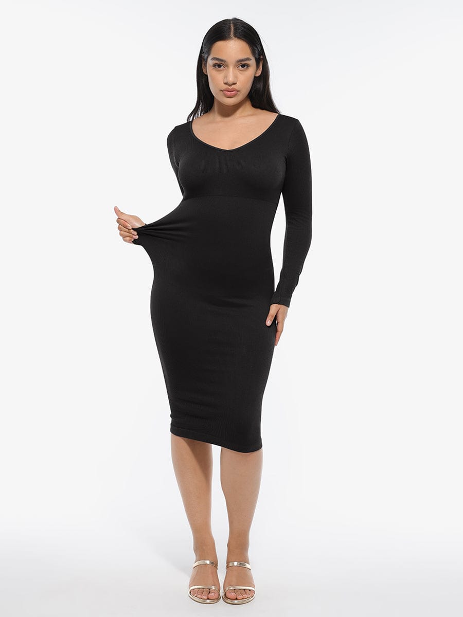 V Sculpt Dress