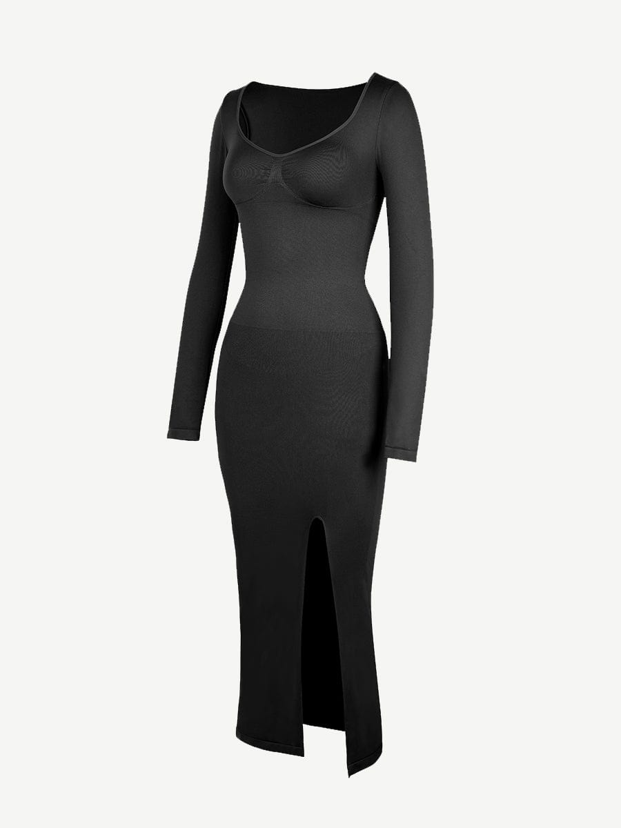 Sculpt Slit Dress