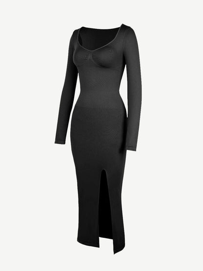 Sculpt Slit Dress