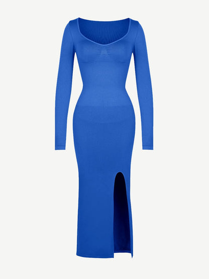 Sculpt Slit Dress