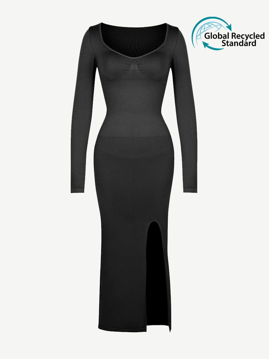 Sculpt Slit Dress