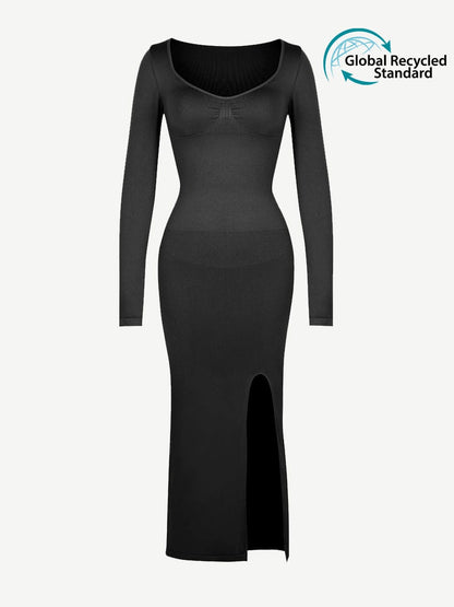 Sculpt Slit Dress