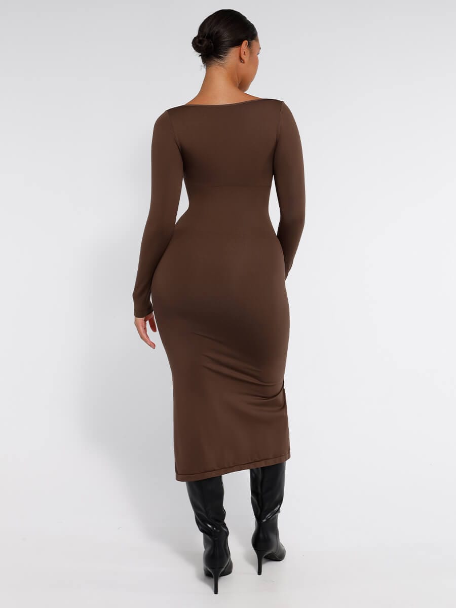 Sculpt Slit Dress