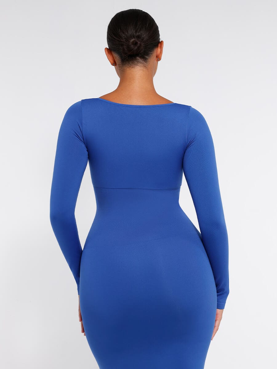 Sculpt Slit Dress