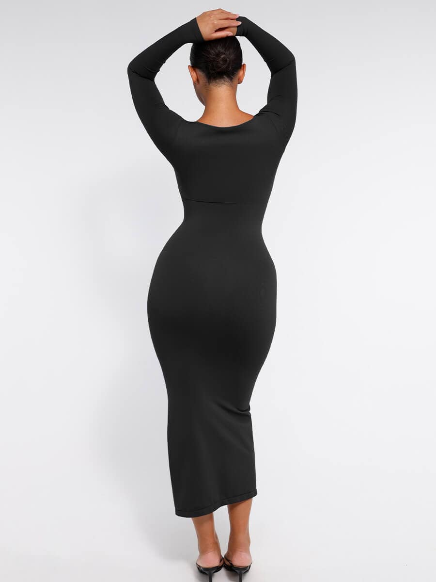 Sculpt Slit Dress