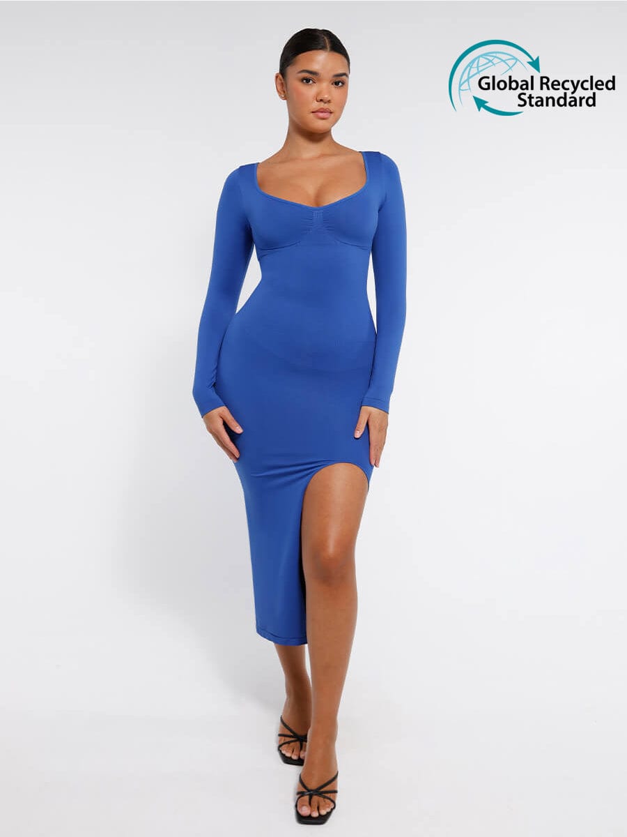 Sculpt Slit Dress