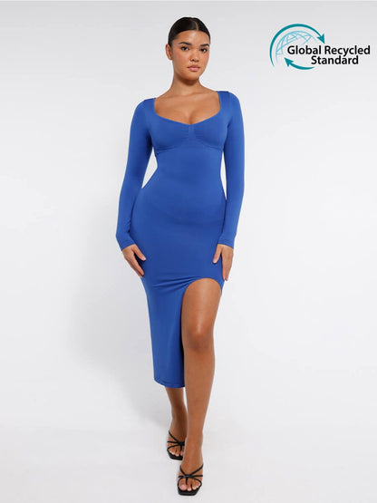 Sculpt Slit Dress